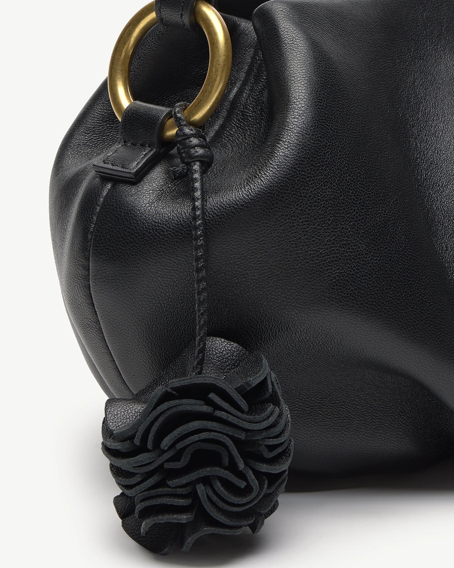 LOTTUSSE | BOLSOS | MUJER | BOLSO BOMBONERA JOY CORDERO NEGRO | NEGRO