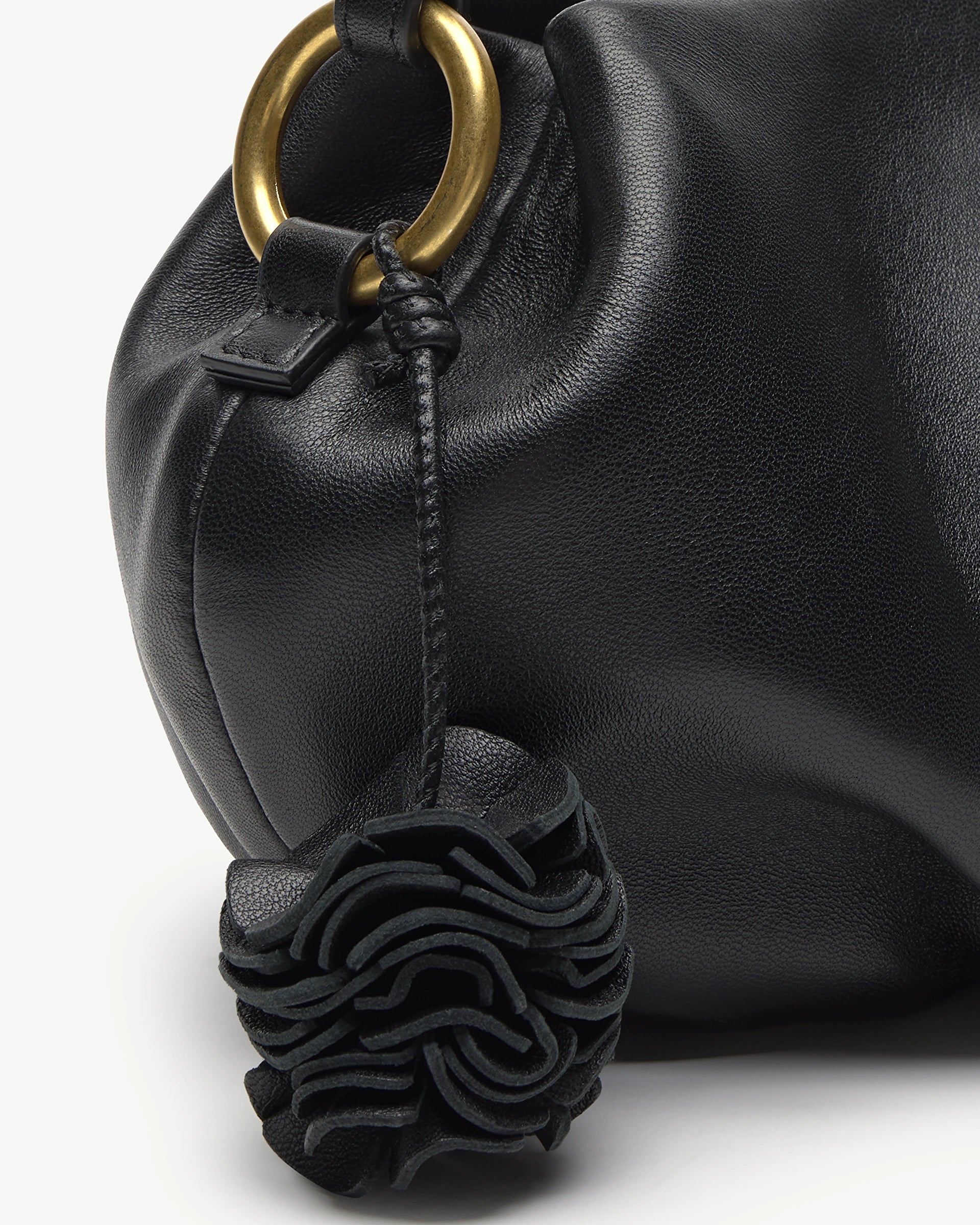 LOTTUSSE | BOLSOS | MUJER | BOLSO BOMBONERA JOY CORDERO NEGRO | NEGRO