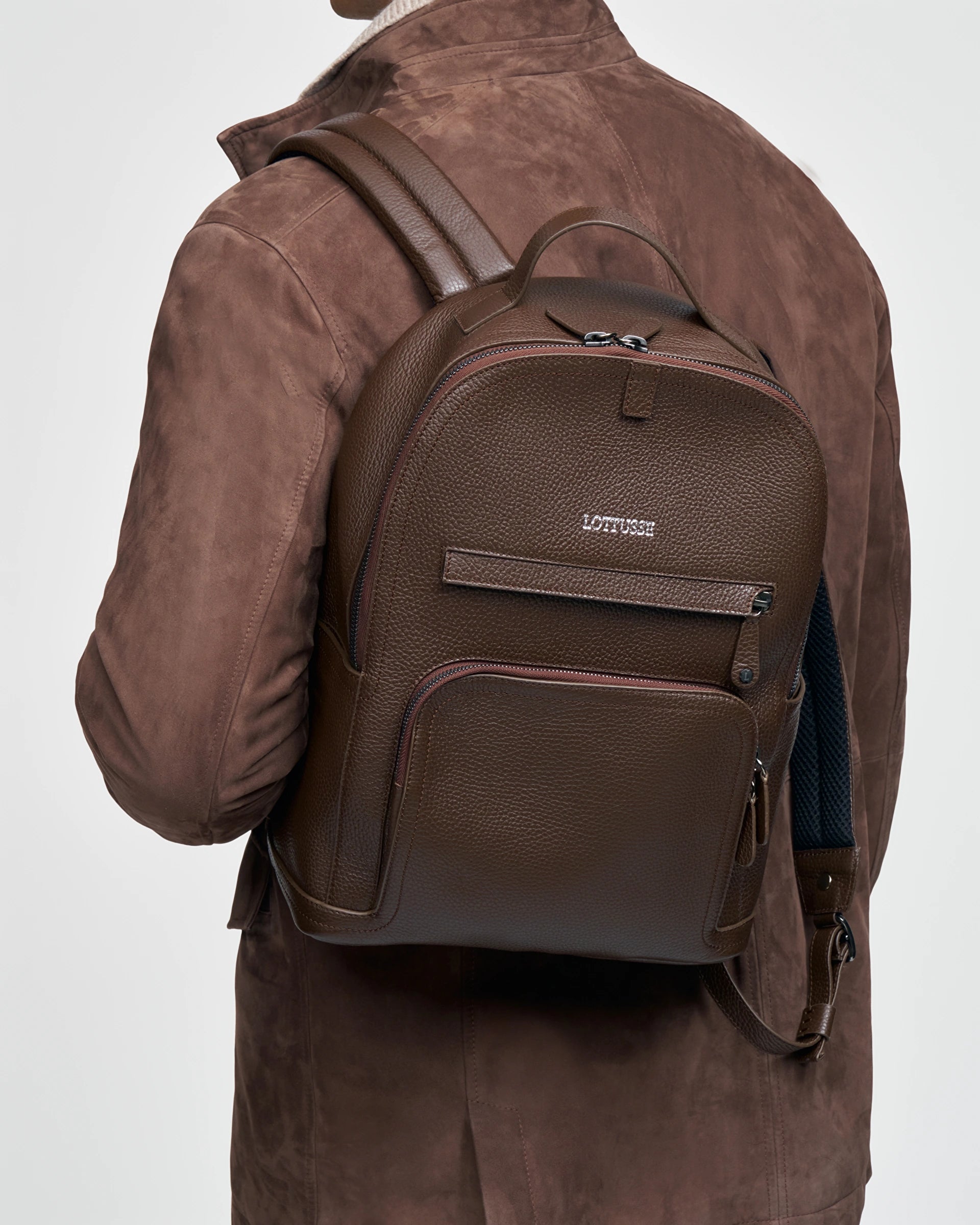 LOTTUSSE | BAGS | MEN | BORNE BACKPACK MOKA COW LEATHER | BROWN
