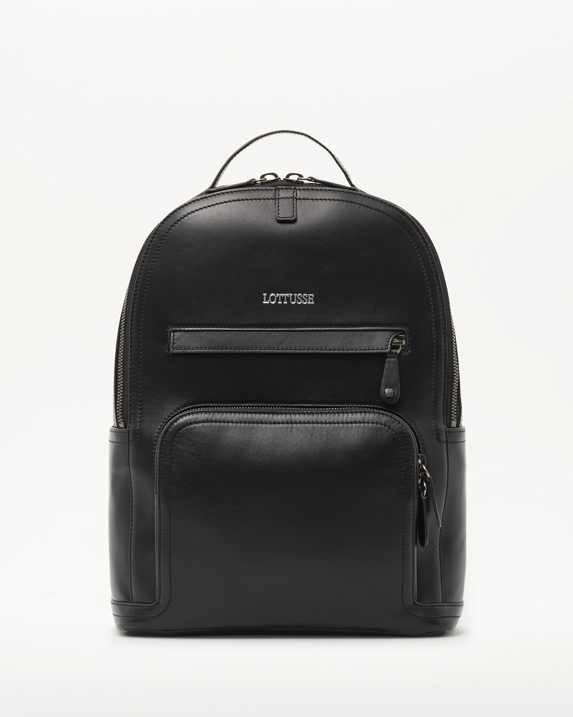 LOTTUSSE | BAGS | MEN | BORNE BACKPACK BLACK COW LEATHER | BLACK