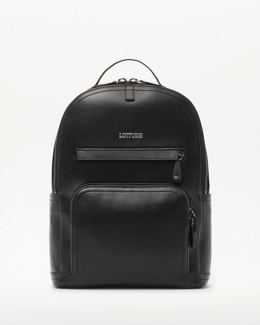 LOTTUSSE | BOLSOS | HOMBRE | MOCHILA BORNE PIEL DE VACUNO NEGRO | NEGRO