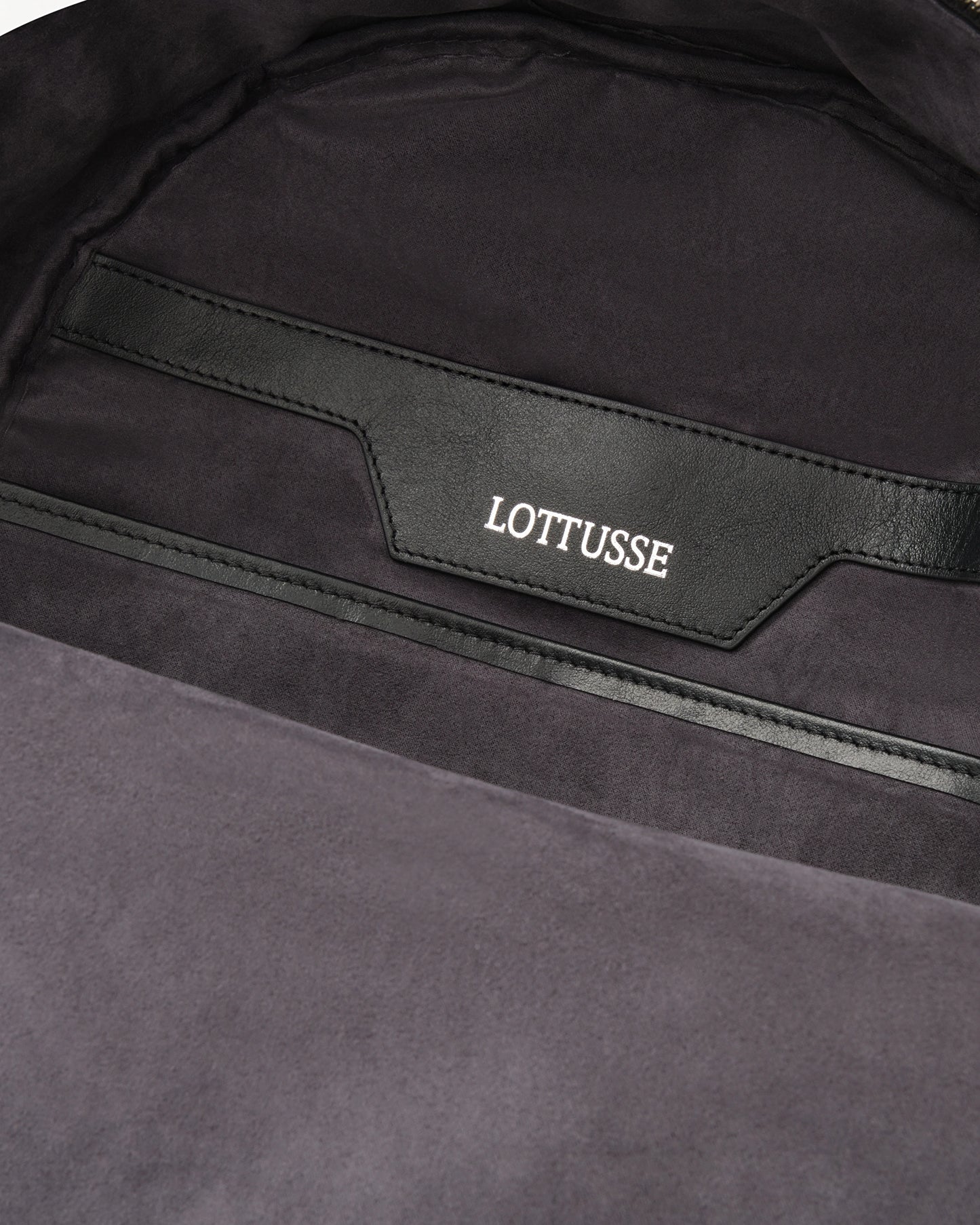 LOTTUSSE | BOLSOS | HOMBRE | MOCHILA BORNE PIEL DE VACUNO NEGRO | NEGRO