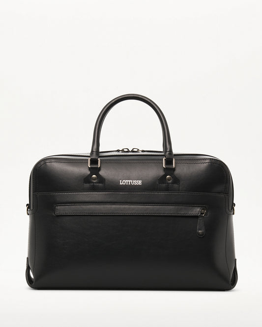 LOTTUSSE | BOLSOS | HOMBRE | BOLSO BORNE PIEL DE VACUNO NEGRO | NEGRO