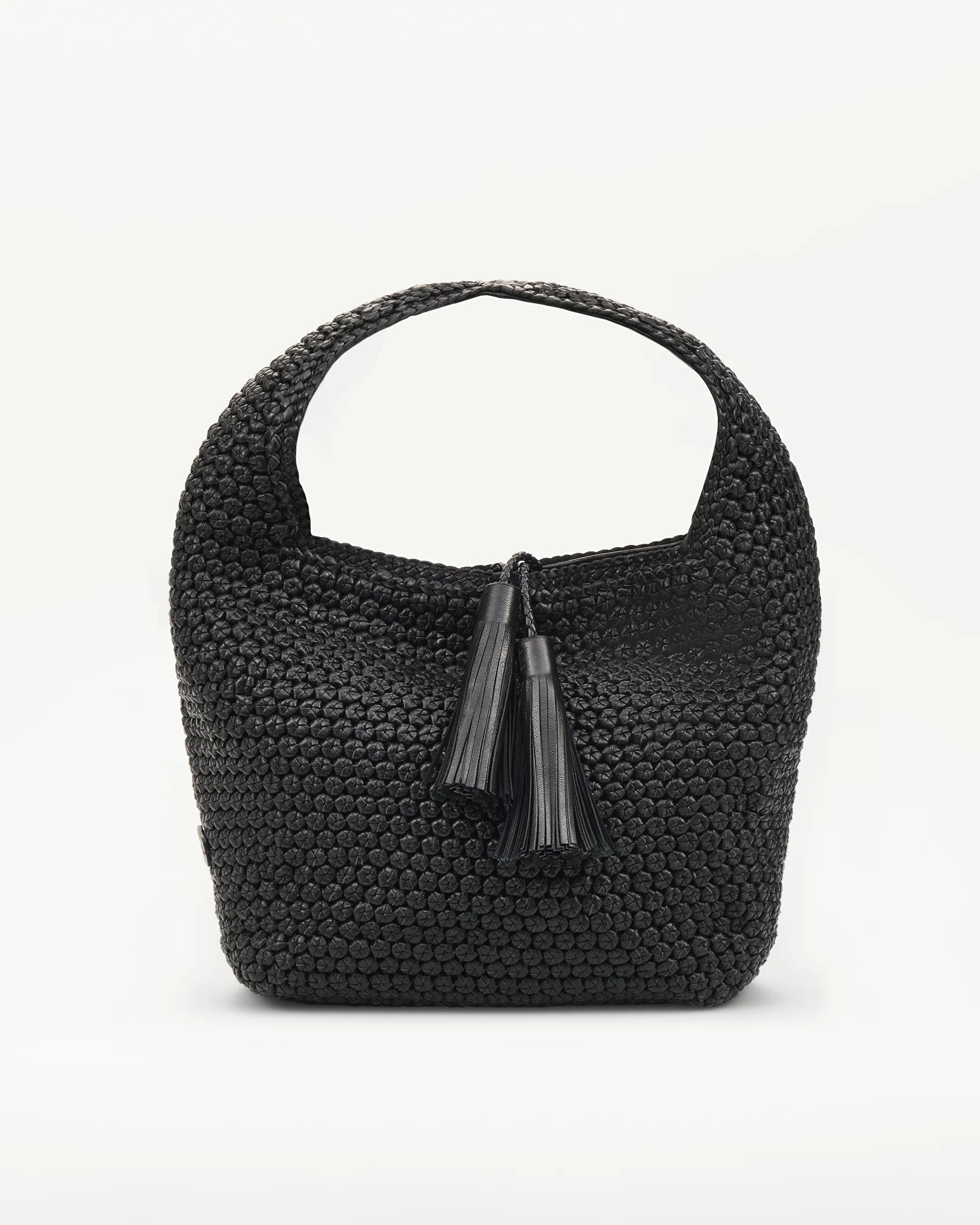LOTTUSSE | BOLSOS | MUJER | HOBO NEGRO DE CORDERO MERINO SOFT NEGRO | NEGRO