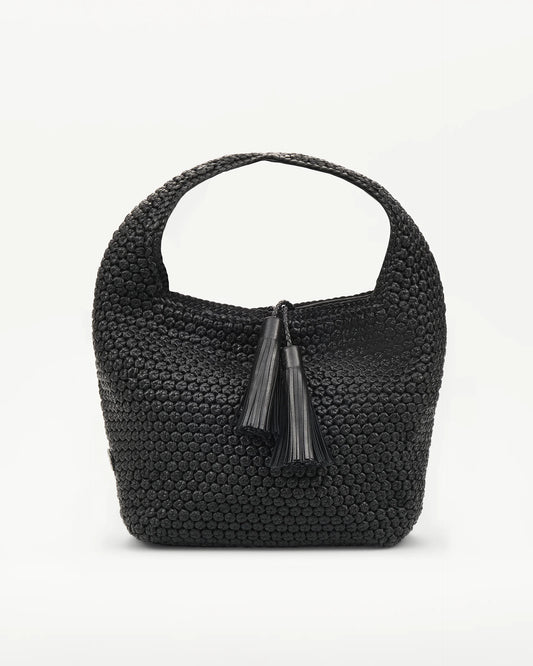 LOTTUSSE | BOLSOS | MUJER | HOBO NEGRO DE CORDERO MERINO SOFT NEGRO | NEGRO