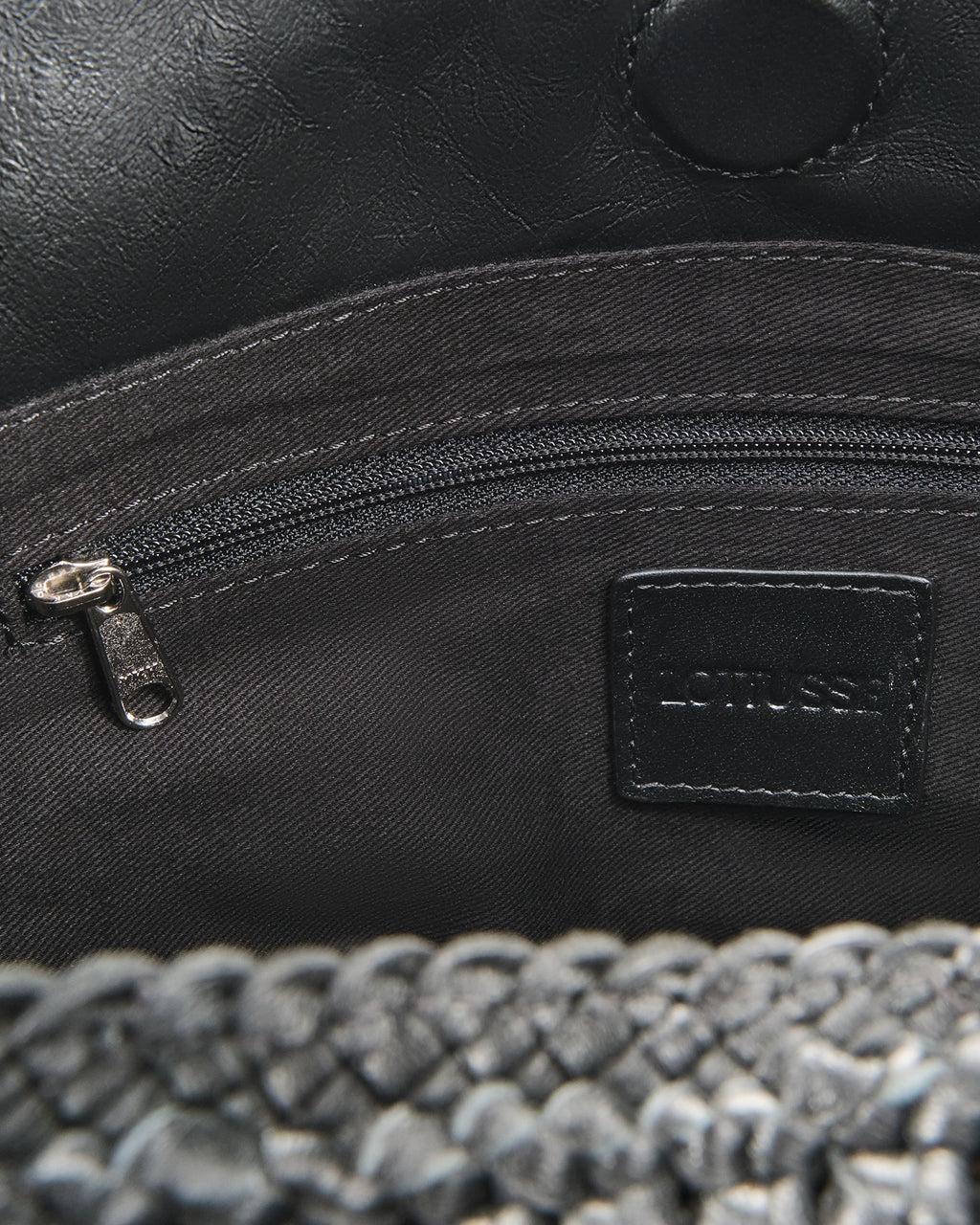 LOTTUSSE | BOLSOS | MUJER | HOBO NEGRO DE CORDERO MERINO SOFT NEGRO | NEGRO