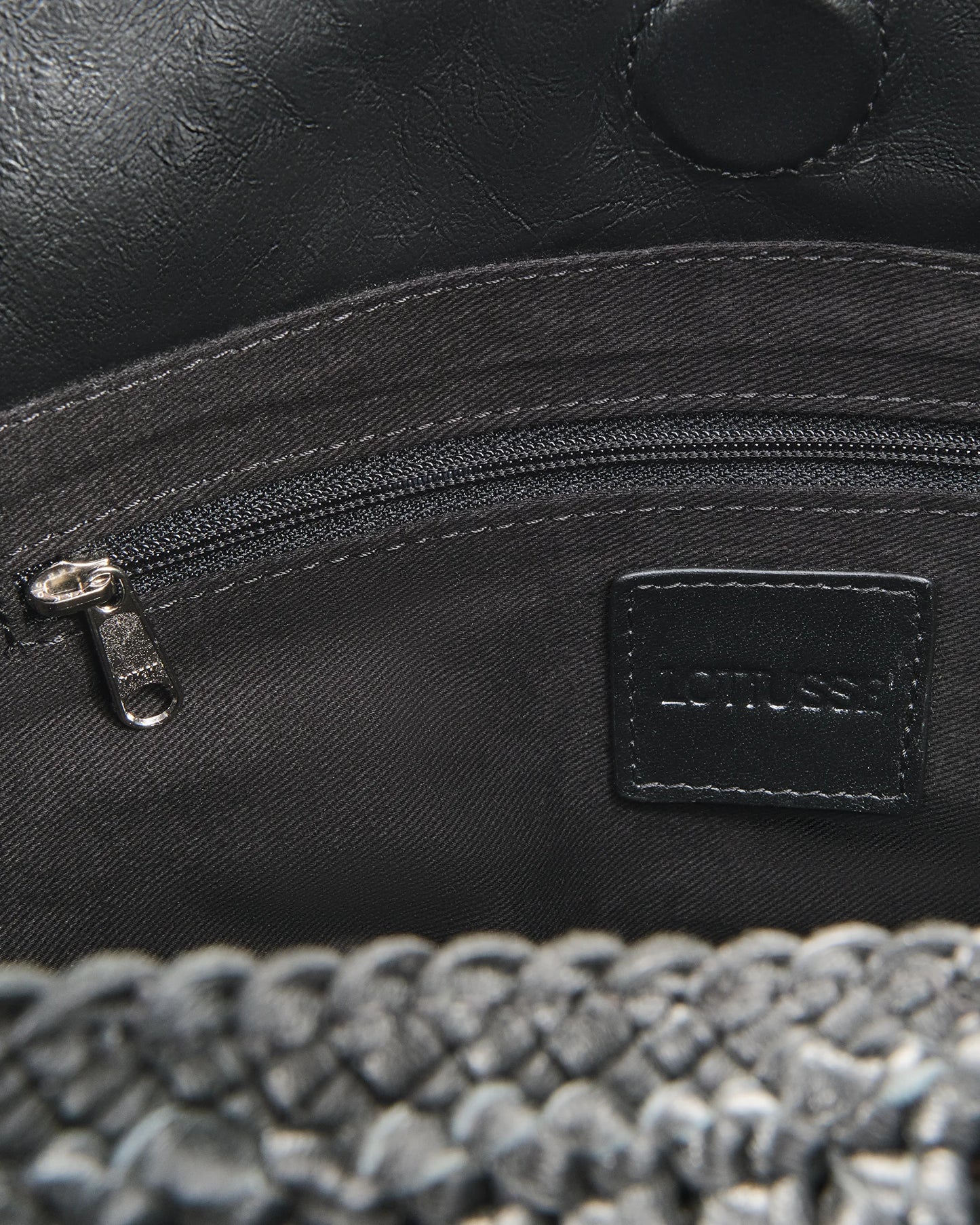 LOTTUSSE | BOLSOS | MUJER | HOBO NEGRO DE CORDERO MERINO SOFT NEGRO | NEGRO