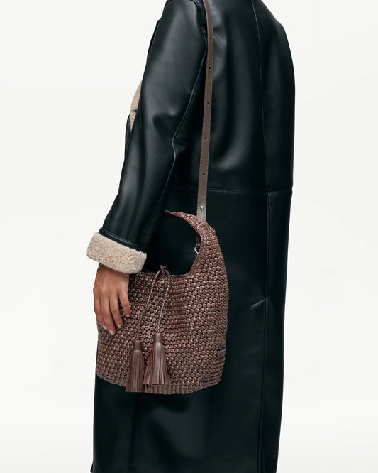 LOTTUSSE | BOLSOS | MUJER | BOLSO HOBO NOODBAG CORDERO MARRÓN | MARRÓN