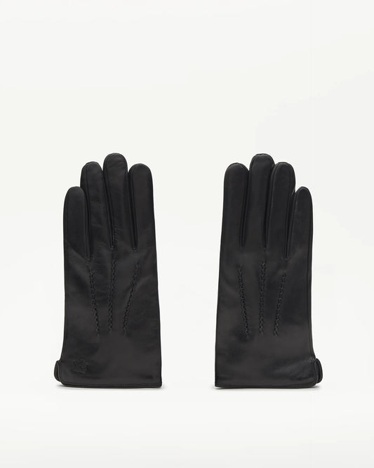 LOTTUSSE | GUANTES | HOMBRE | GUANTES PIEL DE VACUNO NEGRO | NEGRO