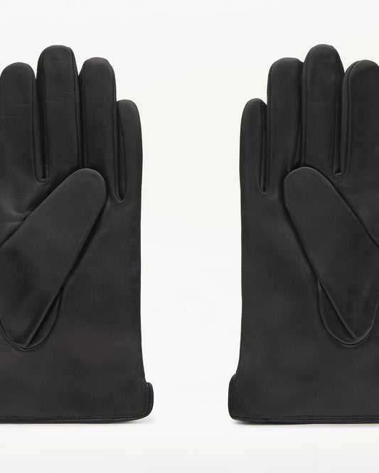 LOTTUSSE | GUANTES | HOMBRE | GUANTES PIEL DE VACUNO NEGRO | NEGRO