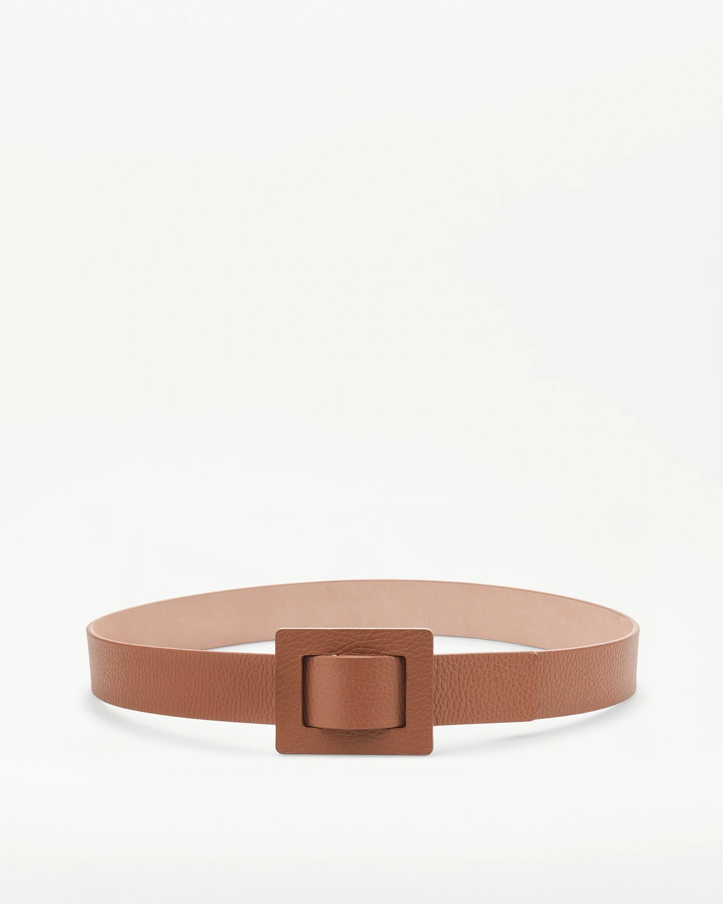 LOTTUSSE | CINTURONES | MUJER | CINTURÓN HEBILLA CUADRADA PIEL DE VACUNO MARRÓN | MARRÓN