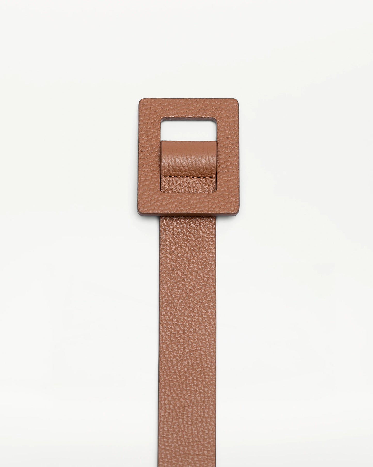 LOTTUSSE | CINTURONES | MUJER | CINTURÓN HEBILLA CUADRADA PIEL DE VACUNO MARRÓN | MARRÓN