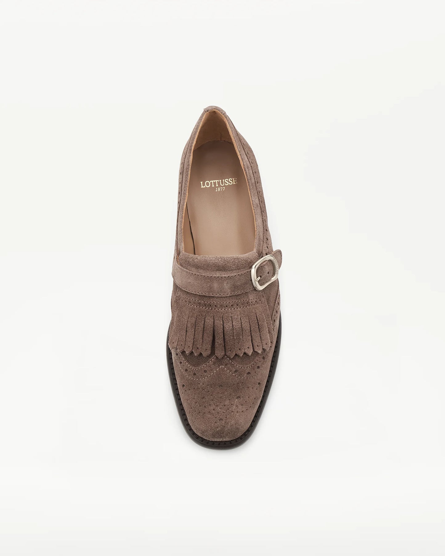 LOTTUSSE | ZAPATOS DE VESTIR | MUJER | MONKS DEIA VACUNO GRIS | GRIS