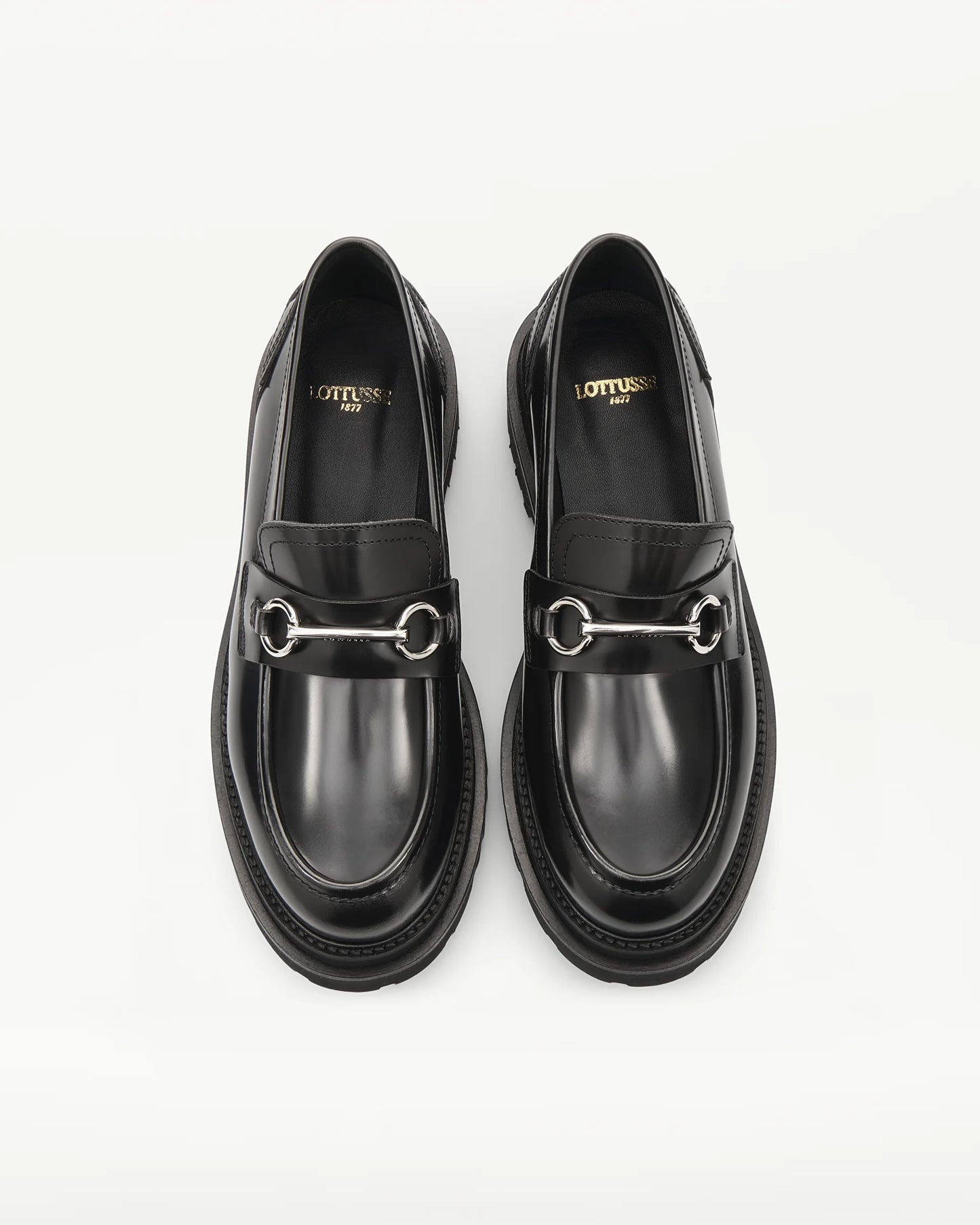 LOTTUSSE | ZAPATOS DE VESTIR | MUJER | MOCASÍN ESTRIBO COVENT PIEL DE VACUNO NEGRO | NEGRO