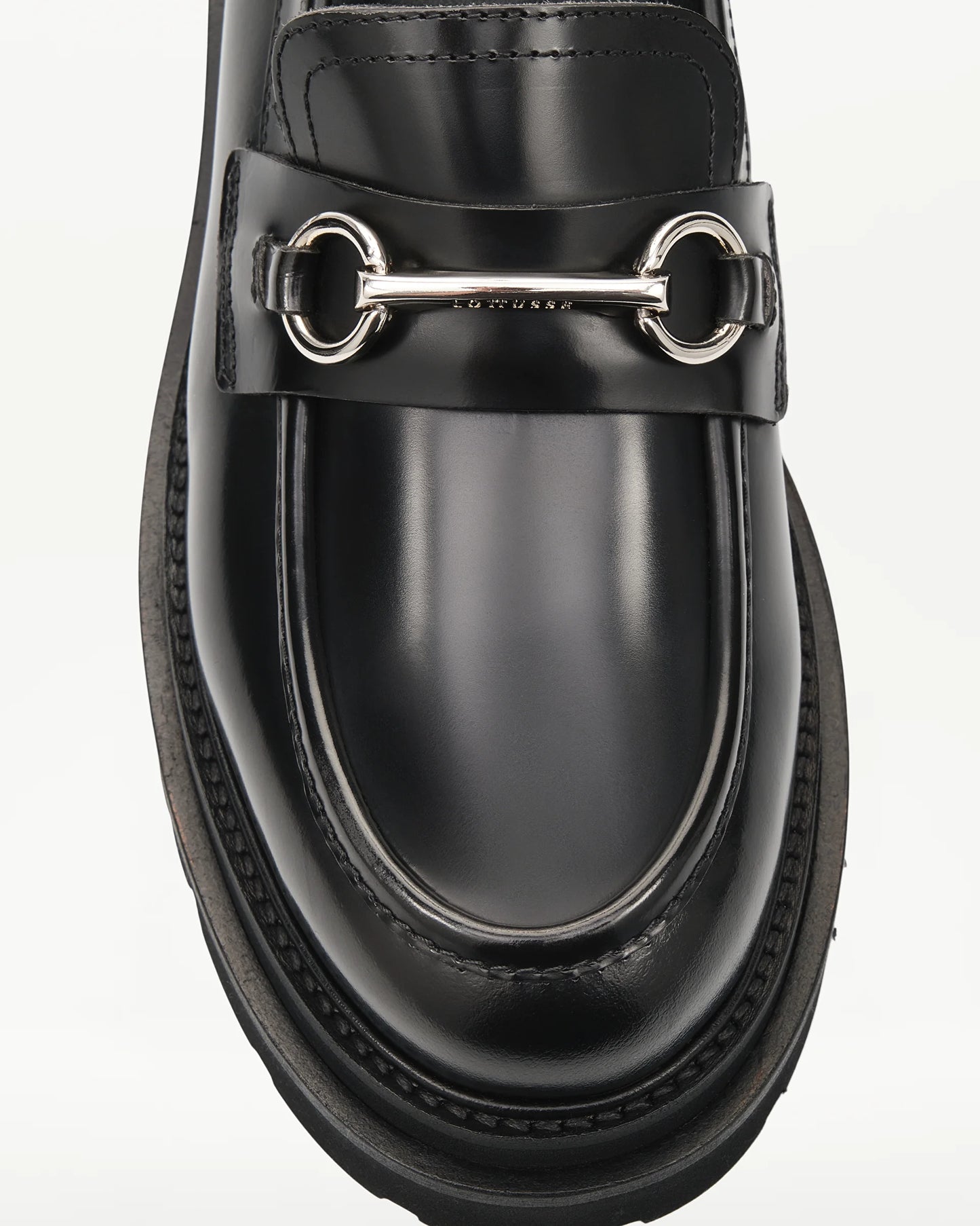 LOTTUSSE | ZAPATOS DE VESTIR | MUJER | MOCASÍN ESTRIBO COVENT PIEL DE VACUNO NEGRO | NEGRO