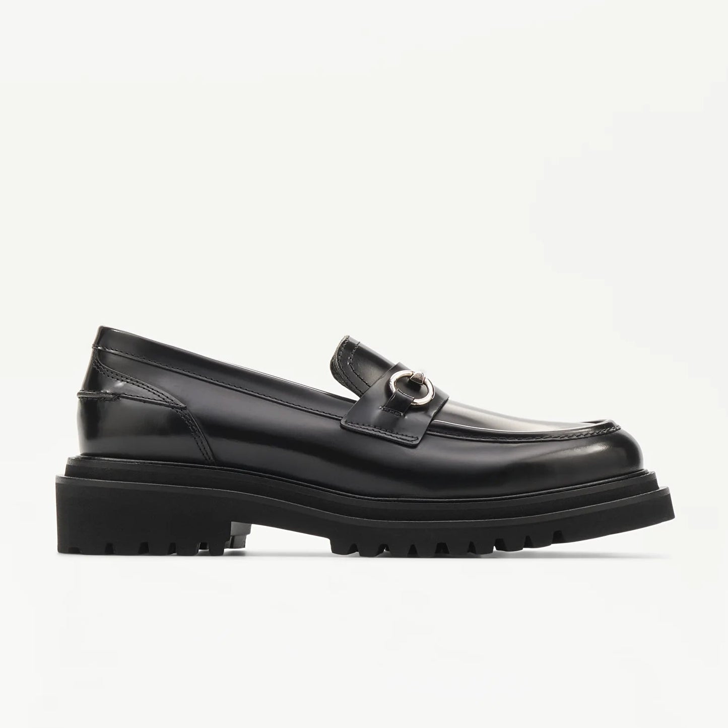 LOTTUSSE | ZAPATOS DE VESTIR | MUJER | MOCASÍN ESTRIBO COVENT PIEL DE VACUNO NEGRO | NEGRO