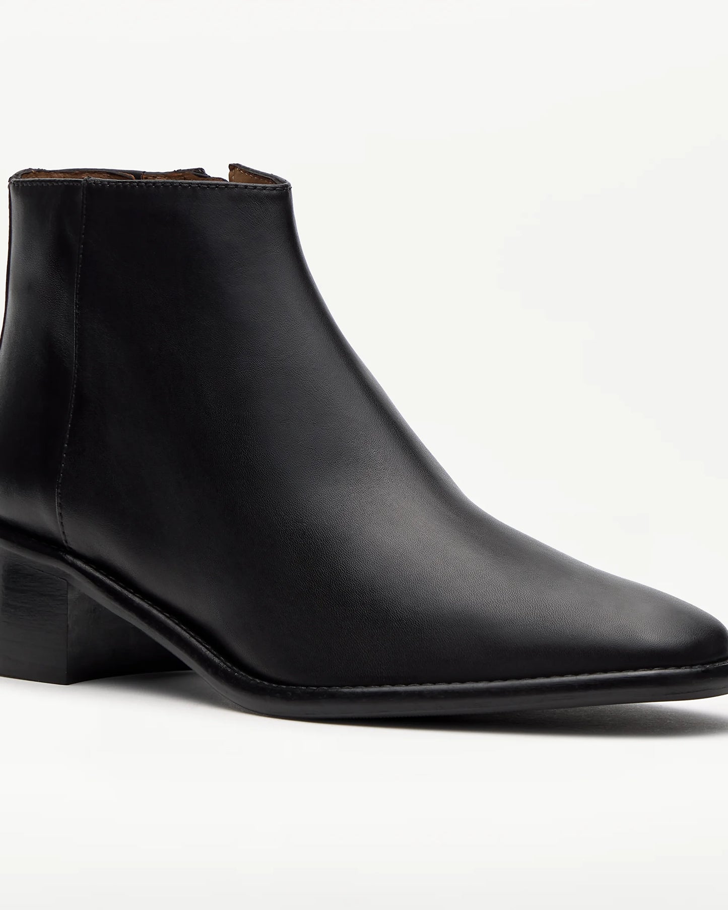 LOTTUSSE | BOTINES | MUJER | BOTINES CREMALLERA DEIA PIEL DE VACUNO NEGRO | NEGRO