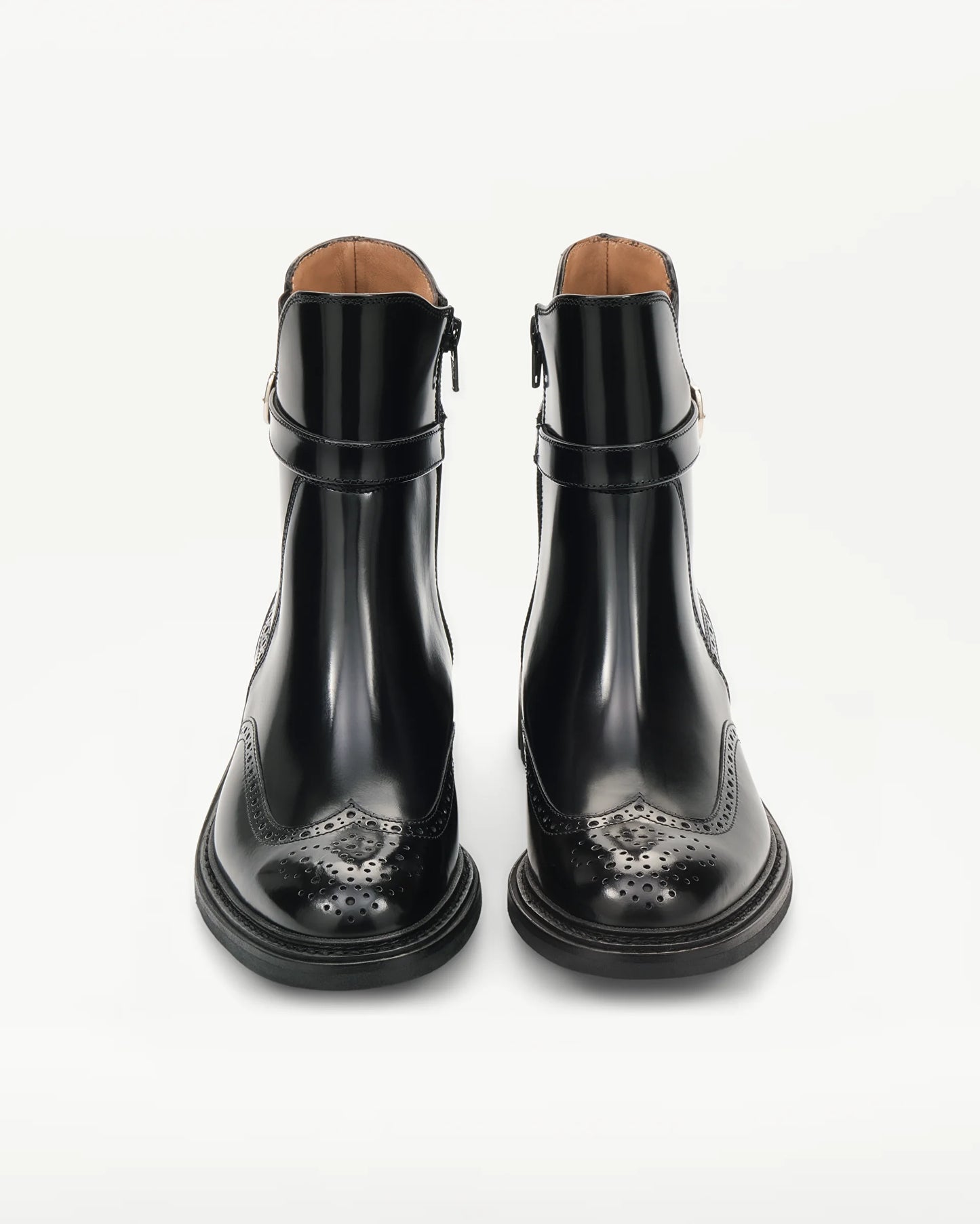 LOTTUSSE | BOTAS | MUJER | BOTINES CREMALLERA WALTON PIEL DE VACUNO NEGRO | NEGRO