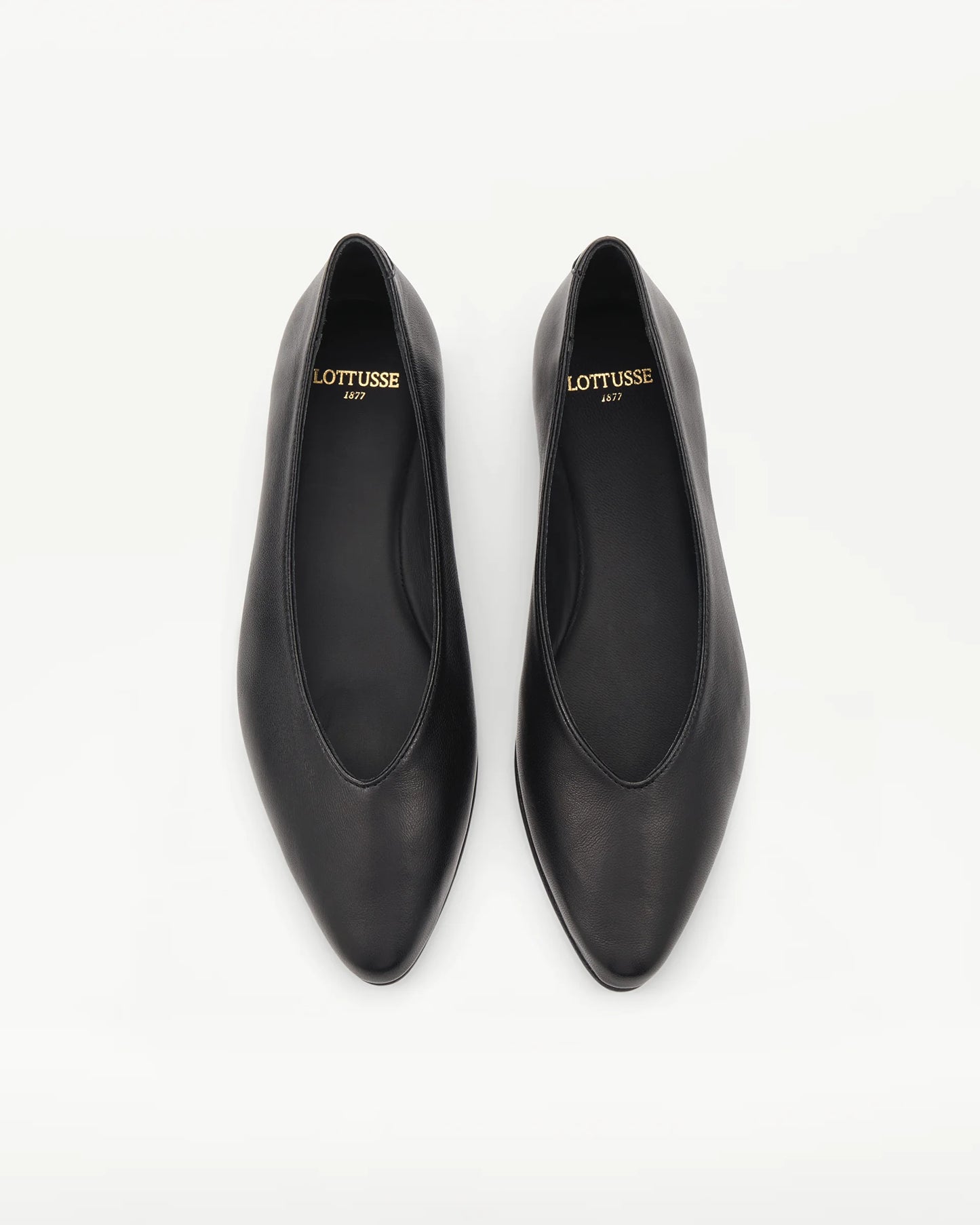 LOTTUSSE | BAILARINAS | MUJER | BAILARINAS BEL PIEL DE CORDERO NEGRO | NEGRO