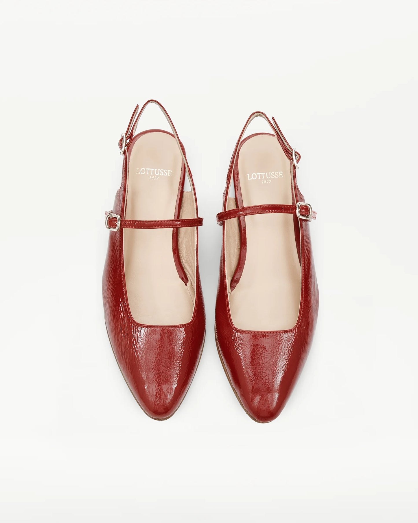 LOTTUSSE | ZAPATOS DE VESTIR | MUJER | SLINGBACKS BEL CORDERO ROJO | ROJO
