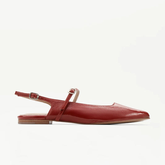 LOTTUSSE | ZAPATOS DE VESTIR | MUJER | SLINGBACKS BEL CORDERO ROJO | ROJO