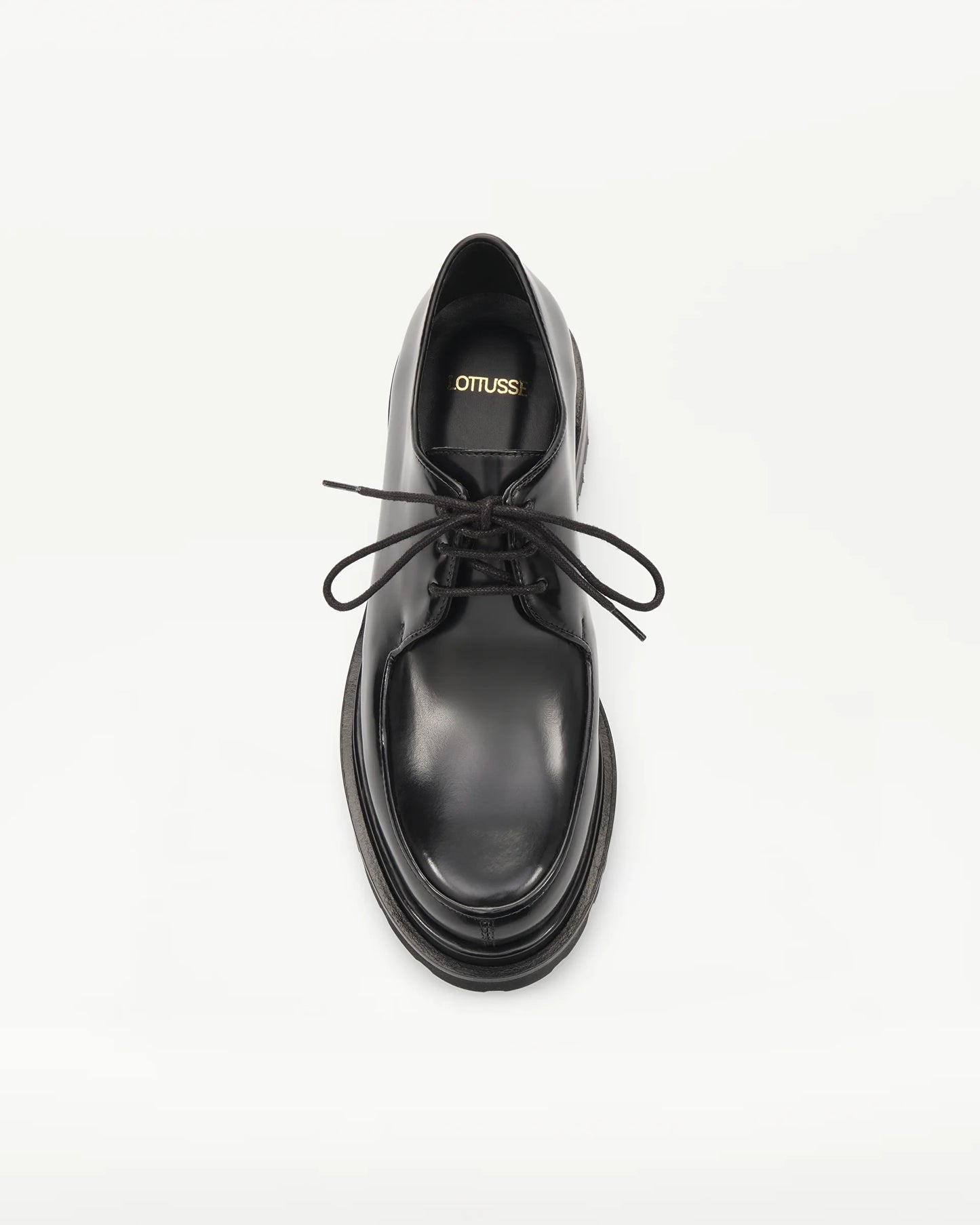 LOTTUSSE | ZAPATOS DE VESTIR | MUJER | DERBY COVENT VACUNO NEGRO | NEGRO