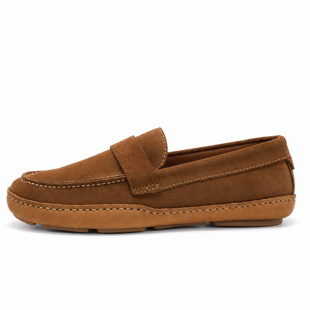 LOTTUSSE LL07999 MOCA: marrone mocassini da uomo