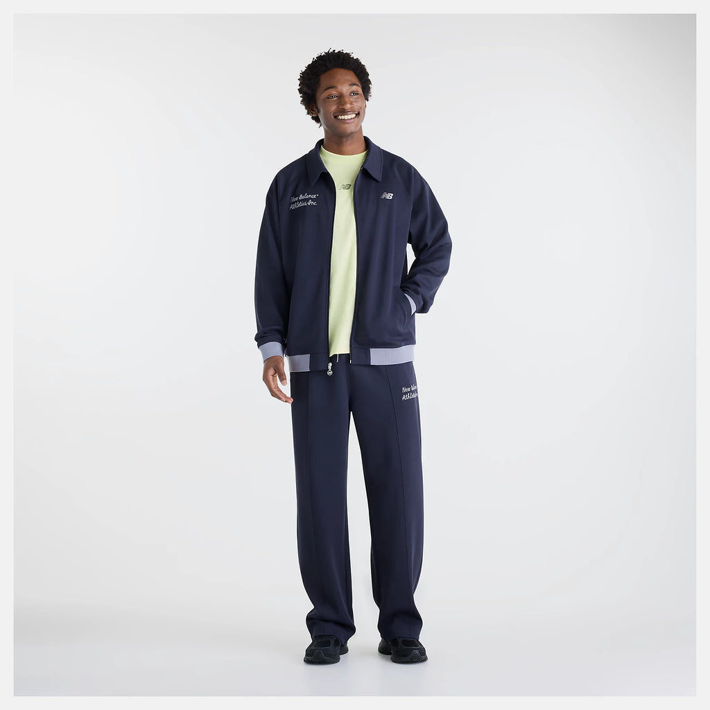 NEW BALANCE Sport Legacy Pique Jacket DARK Night: ブルー ジャケット メンズ