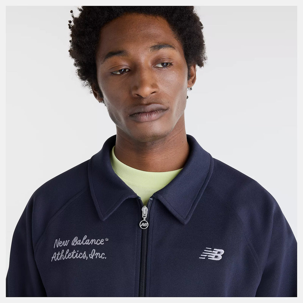 NEW BALANCE Sport Legacy Pique Jacket DARK Night: ブルー ジャケット メンズ