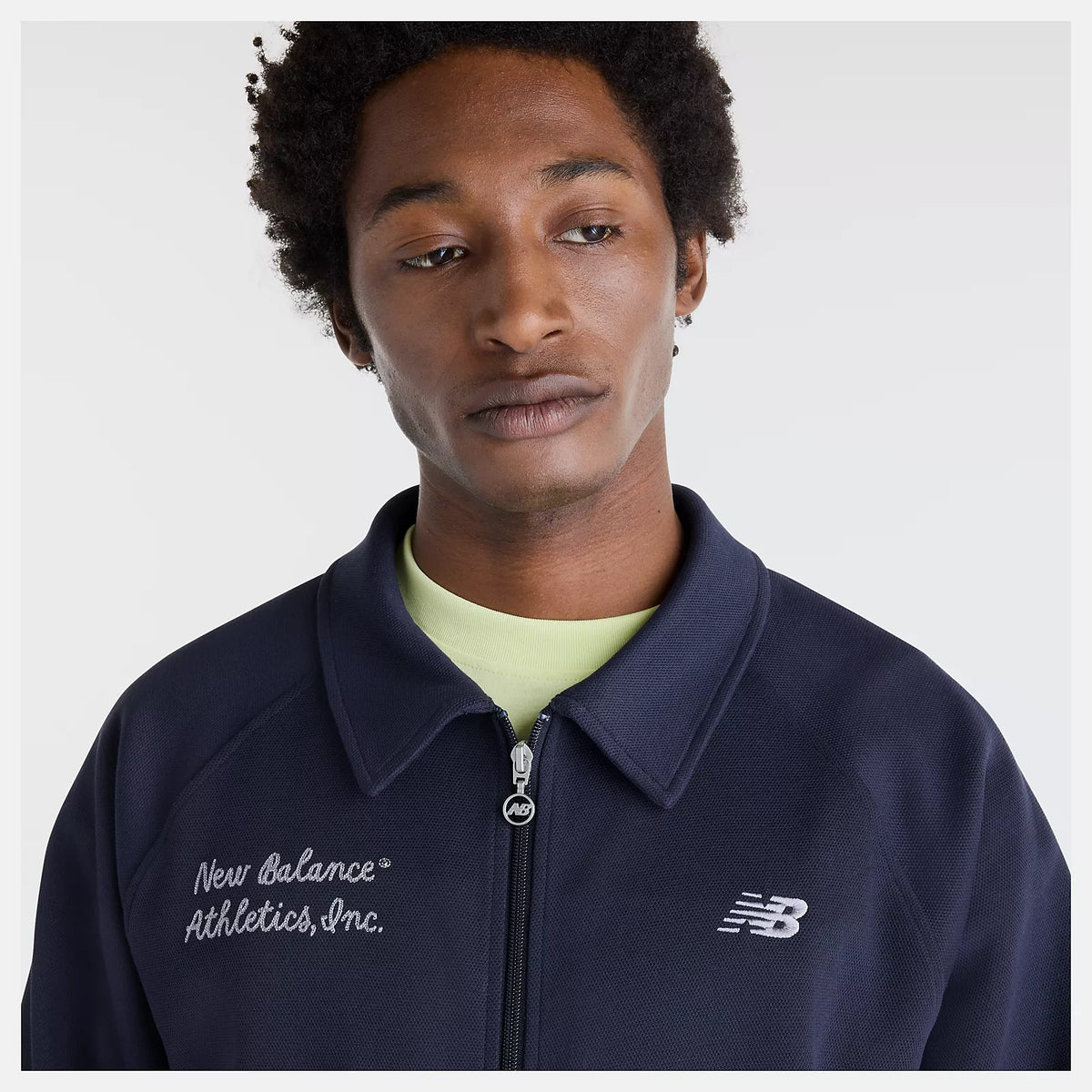 NEW BALANCE Sport Legacy Pique Jacket DARK Night: ブルー ジャケット メンズ
