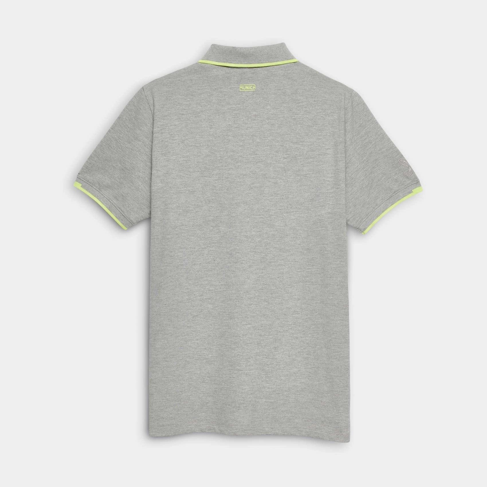 MUNICH POLO SLAM Lifestyle C/grey: grå T-shirt för herr