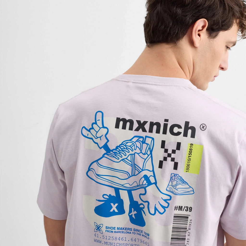 CAMISETA MUNICH UNISEX MODELO OVERSIZE T-SHIRT PIXEL STREETWEAR LILAC REFERENCIA 2507461