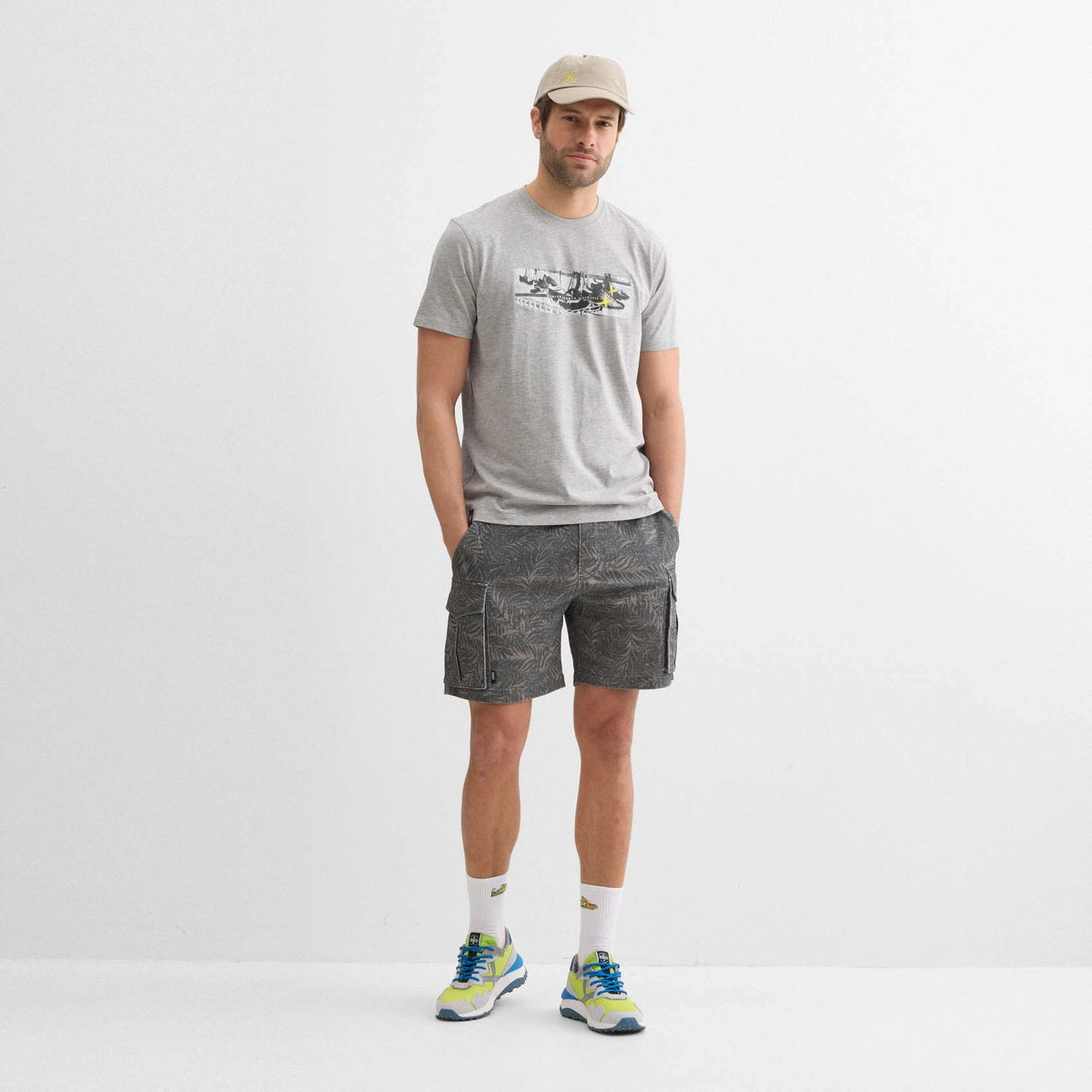 MUNICH Regular T-shirt Stadium Lifestyle GREY: grey T-shirt unisex