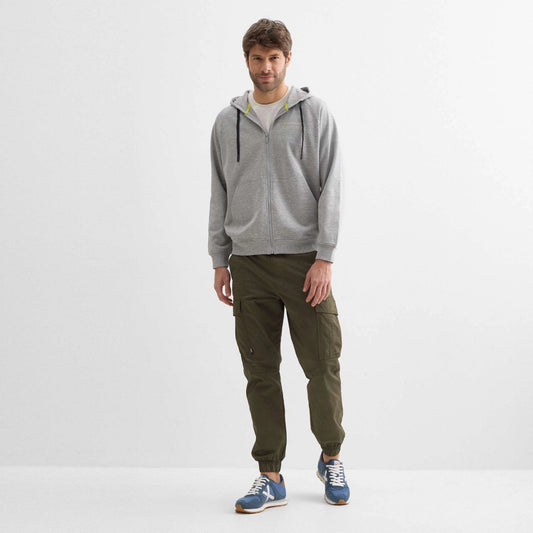 MUNICH | SUDADERA | UNISEX | HOODIE TAPE LIFESTYLE GREY MELANGE | GRIS