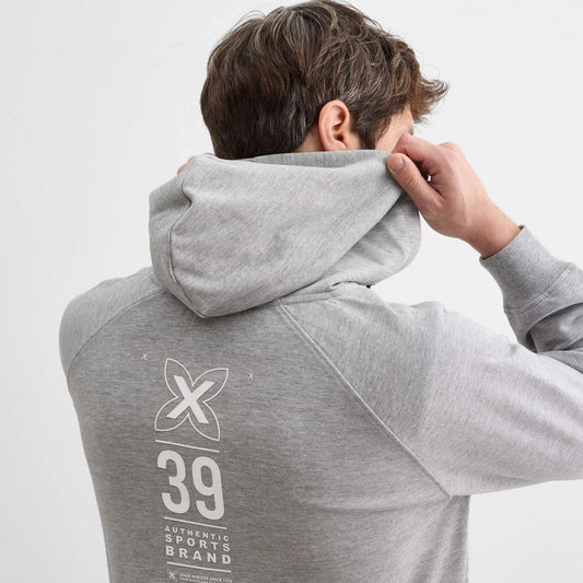 MUNICH | SUDADERA | UNISEX | HOODIE TAPE LIFESTYLE GREY MELANGE | GRIS