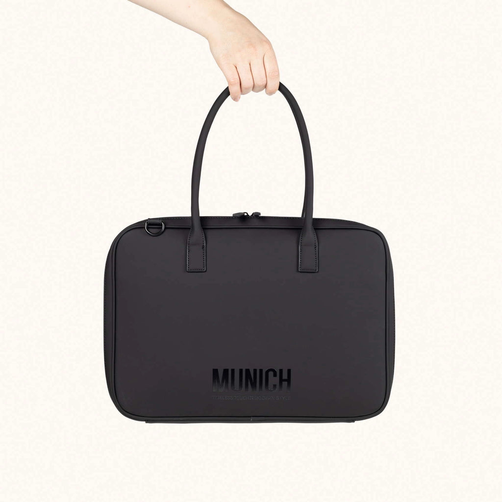 MUNICH Essence Shopper Negro: black bag for women
