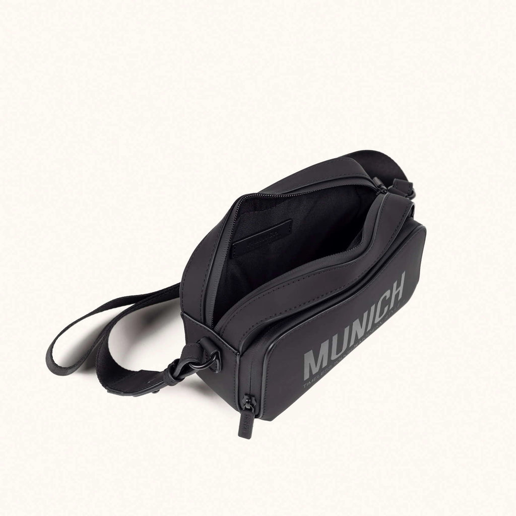 MUNICH Essence Crossbody Camera Negro: sort taske til kvinder