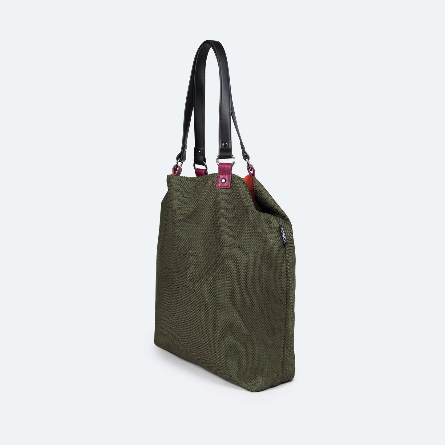 MUNICH | BOLSOS | MUJER | GOGO SPIN REVERSIBLE TOTE BAG C/KHAKI+ORANGE FLUOR
