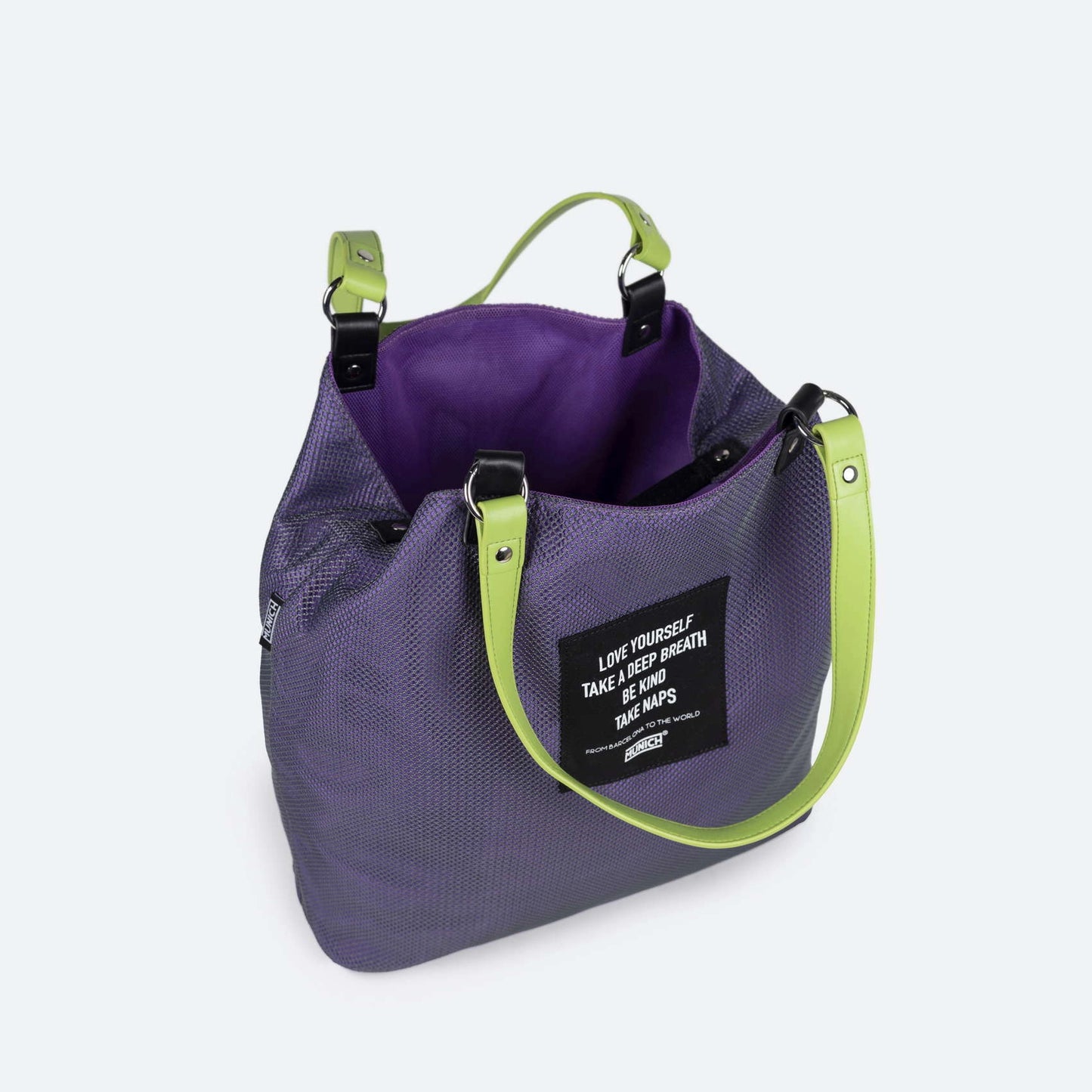 MUNICH | BAGS | WOMEN | GOGO SPIN REVERSIBLE TOTE BAG C/GREY + LILAC