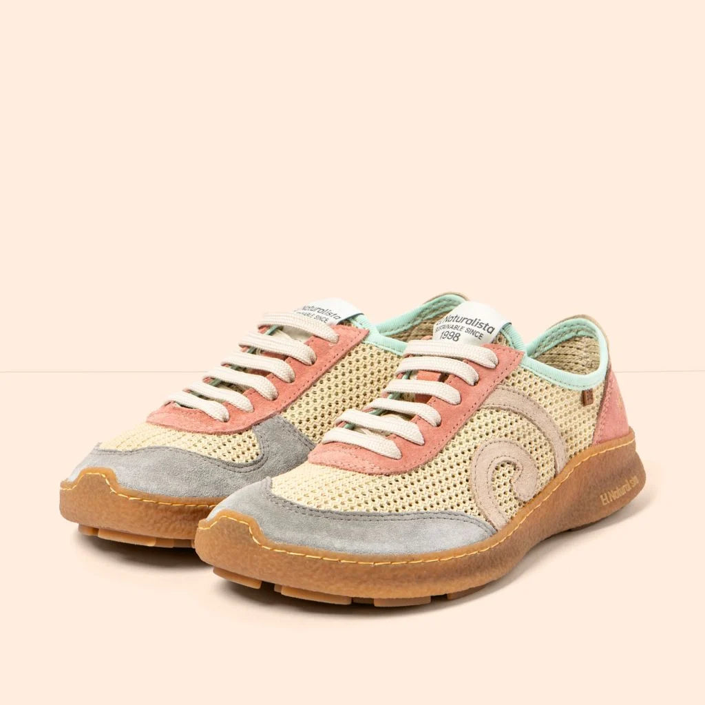EL NATURALISTA | SNEAKERS | UNISEX | N5435C MULTI MATERIAL CANDY/OROEL | ROSADO