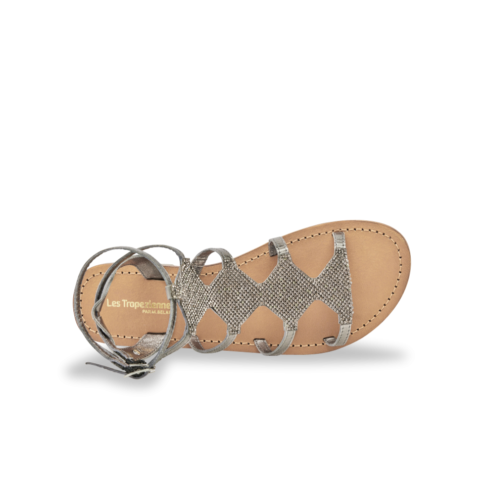 ELS TROPEZIENNES | SANDÀLIES | DONA | OHLALA ARGENT FONCE DARK SILVER | PLATEJAT