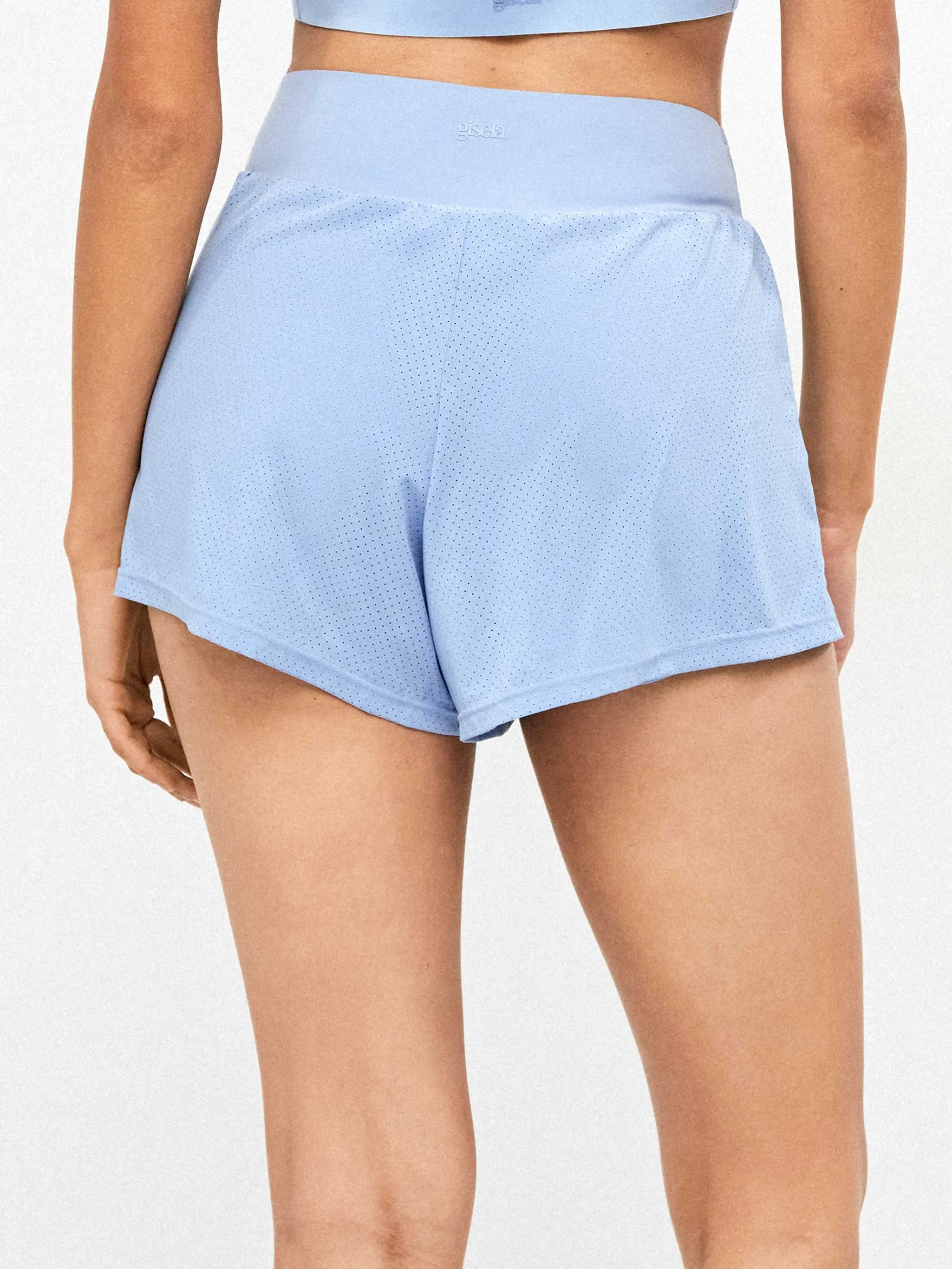 GISELA | PANTALONES CORTOS | MUJER | SHORT CELESTE | AZUL