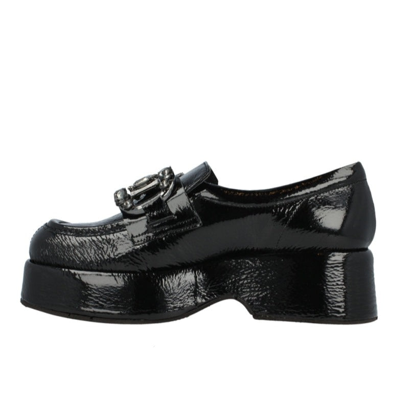 PONS QUINTANA | レディース ローファー | ブラック ナパ LC フリッパー | ブラック