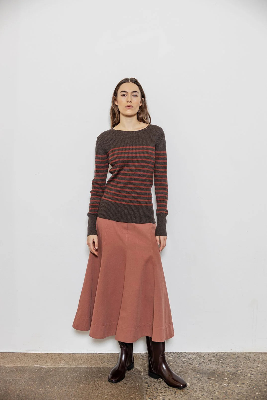 PROJECT AJ117 | JERSEY | MUJER | SABRA 956 COFFEE/BURGUNDY | MARRÓN