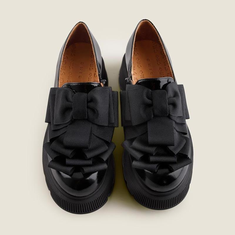 CHIE MIHARA | MOCASINES MUJER | QAYRO SUCRE | NEGRO