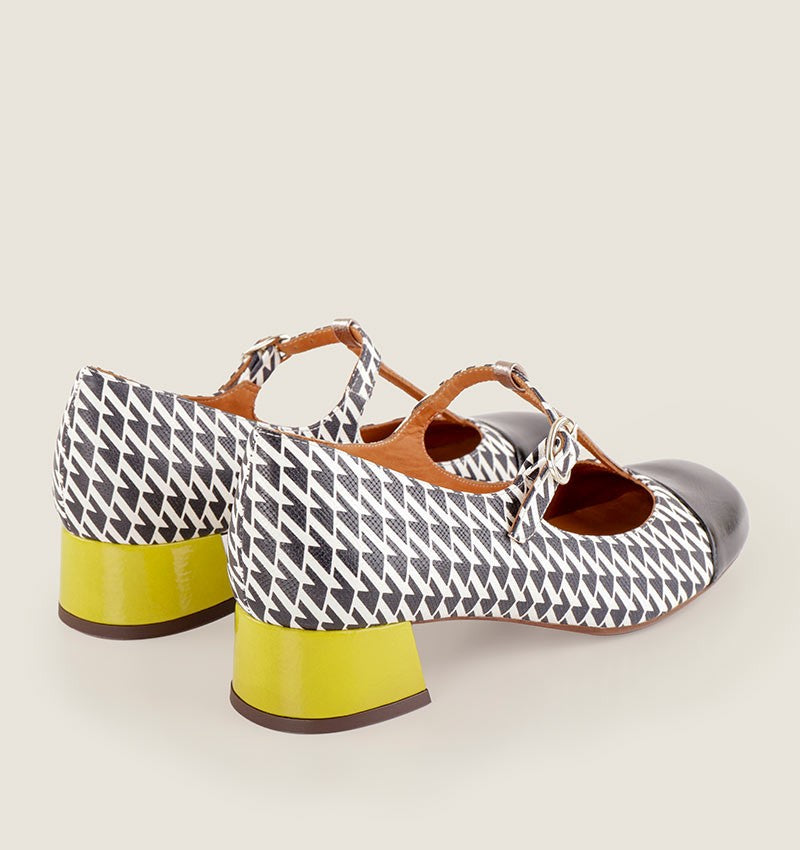 CHIE MIHARA | ZAPATOS DE VESTIR MUJER | REVITA 45 SUCRE NEGRO | AMARILLO