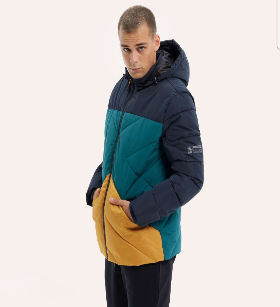 MUNICH Cloud Multicolor: blauw jas voor heren