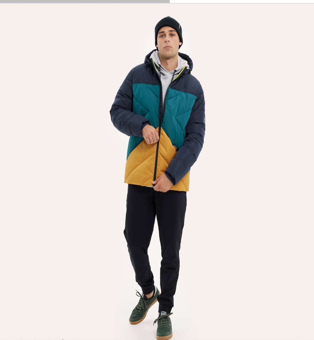 MUNICH Cloud Multicolor: blauw jas voor heren
