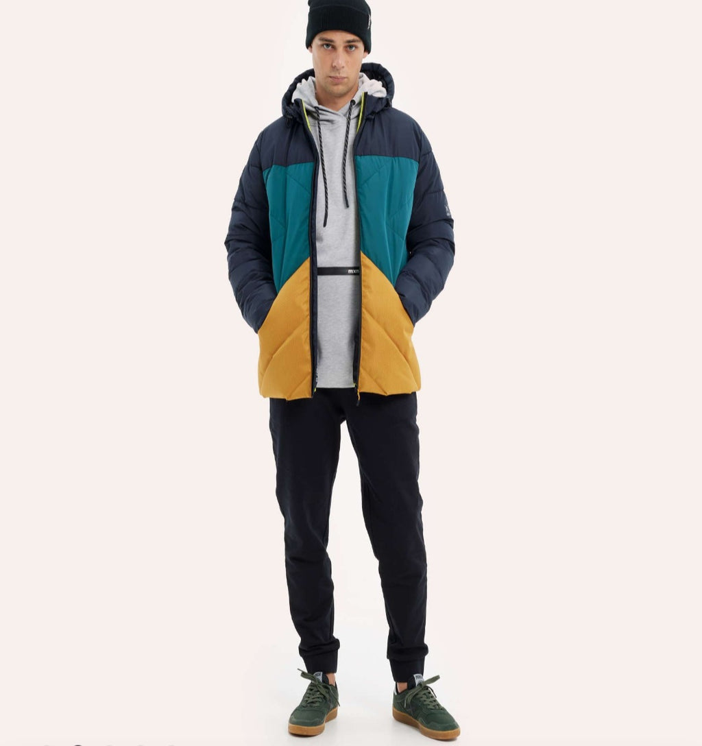 MUNICH Cloud Multicolor: blauw jas voor heren