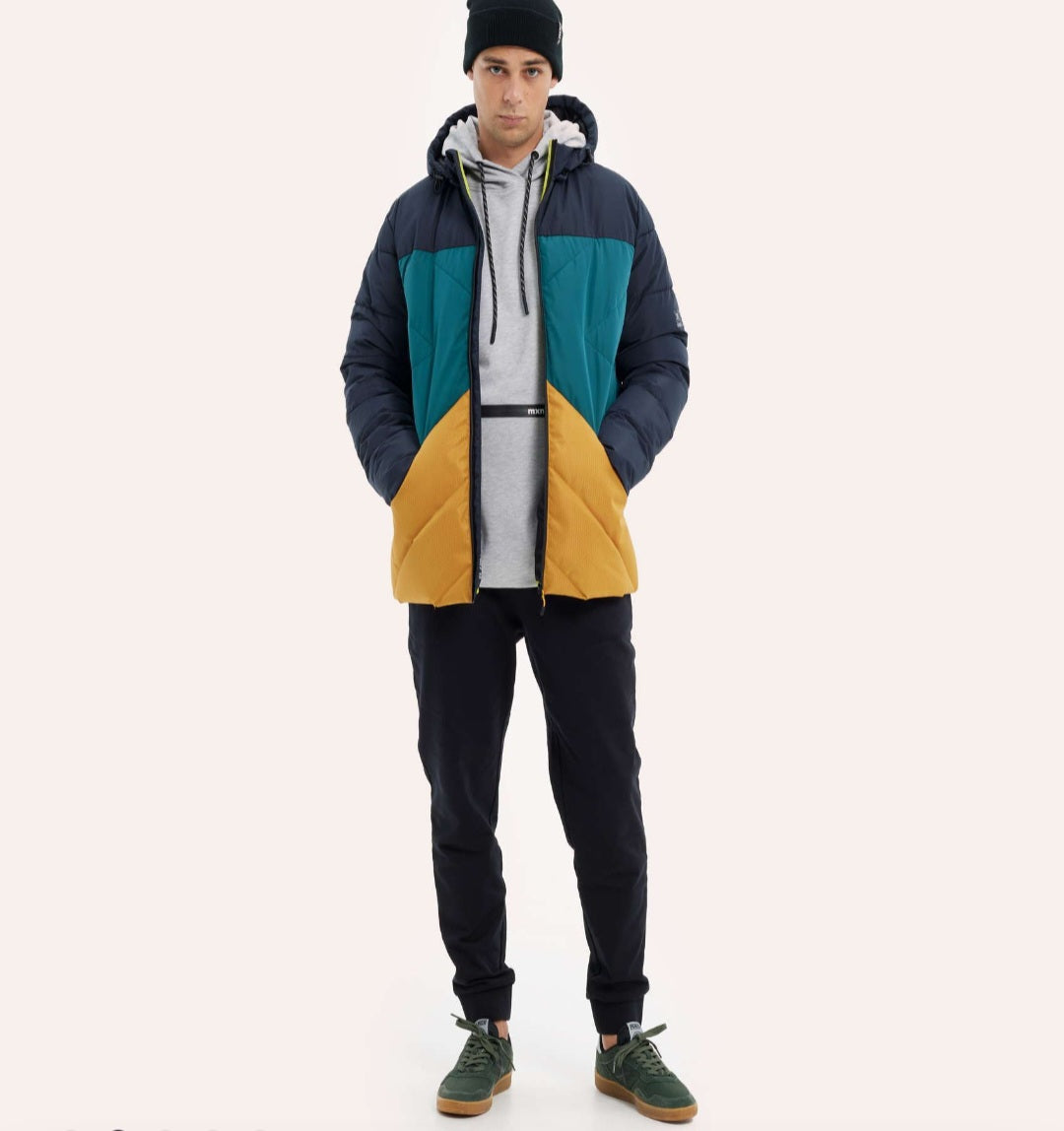 MUNICH Cloud Multicolor: blauw jas voor heren